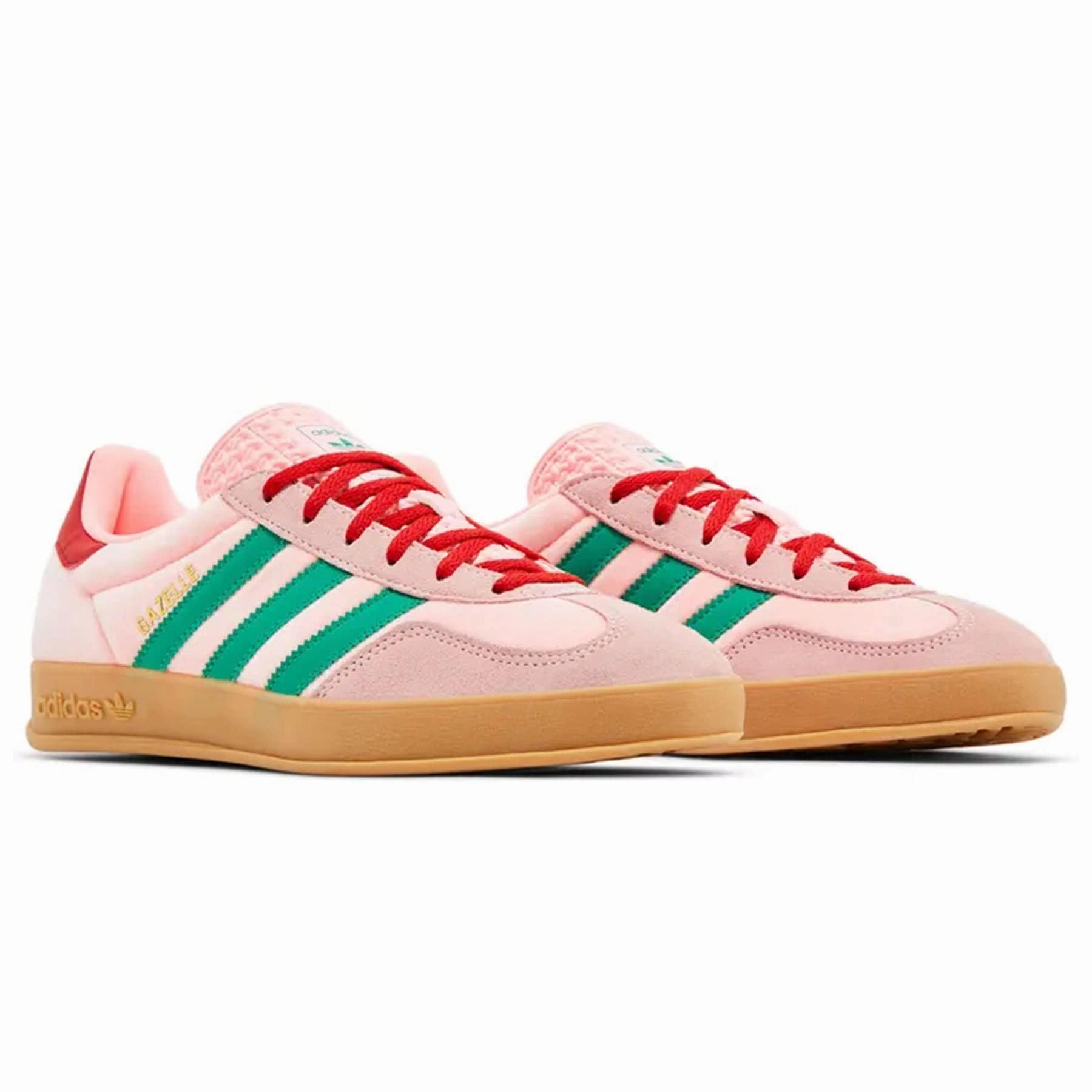 adidas Gazelle Indoor Wmns 'Glow Pink Court Green' Vintage-inspired low-tops
