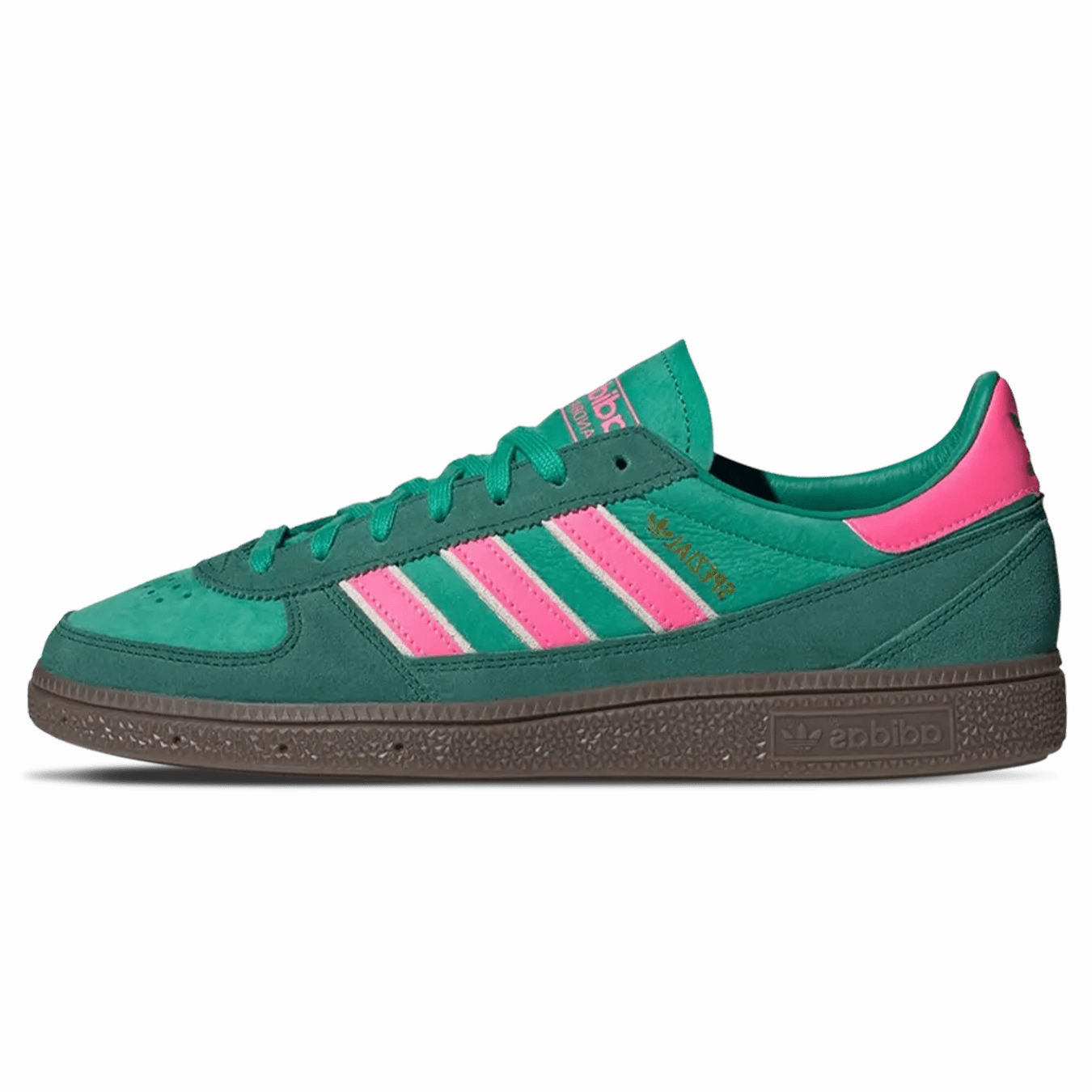 adidas Handball Spezial 'Weltmeister Pack - Court Green Lucid Pink' Adidas Handball Spezial trainers with gum sole