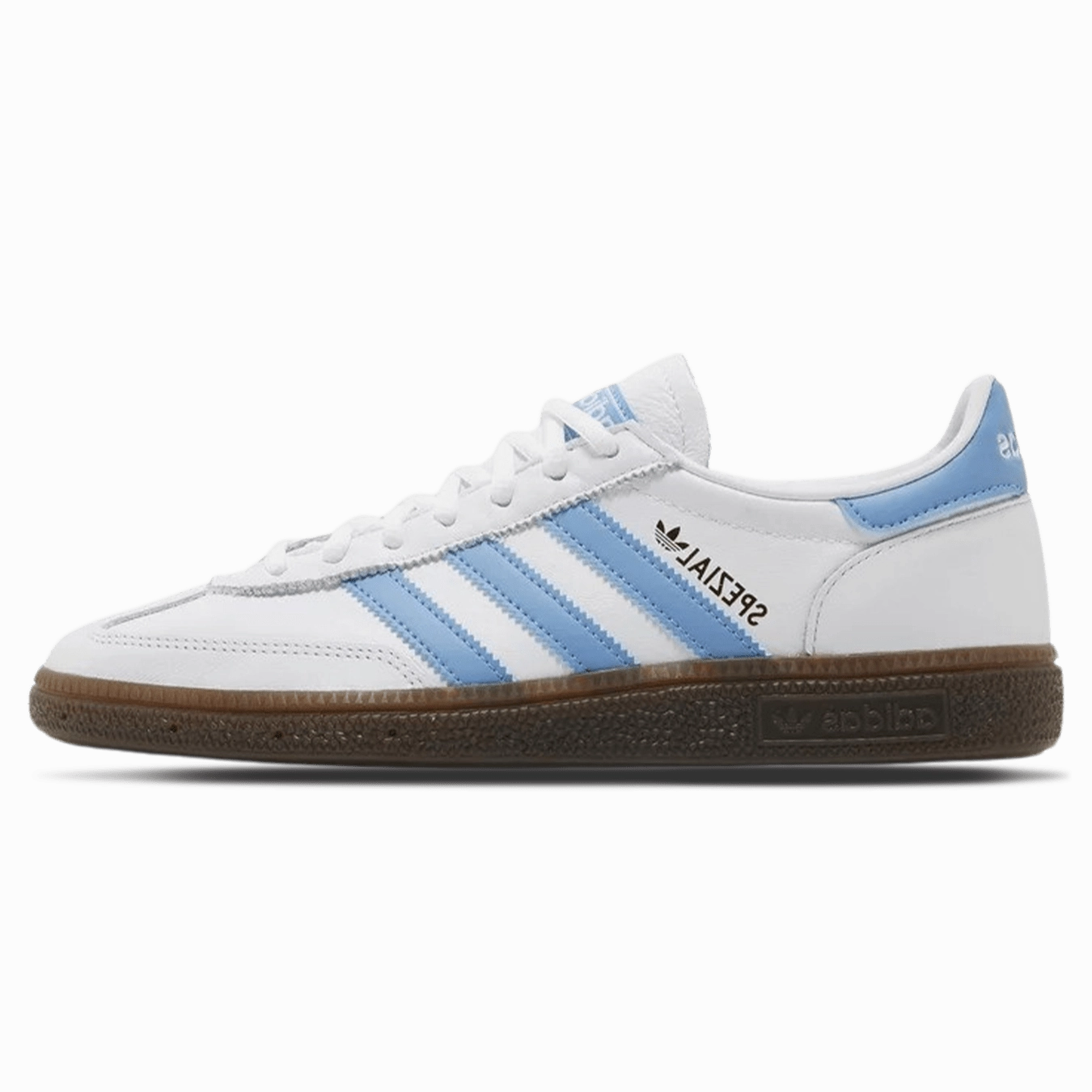 adidas Handball Spezial 'White Light Blue' Adidas Handball Spezial trainers with gum sole