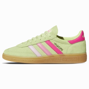 adidas Handball Spezial Wmns 'Green Pink' Adidas Handball Spezial trainers with gum sole