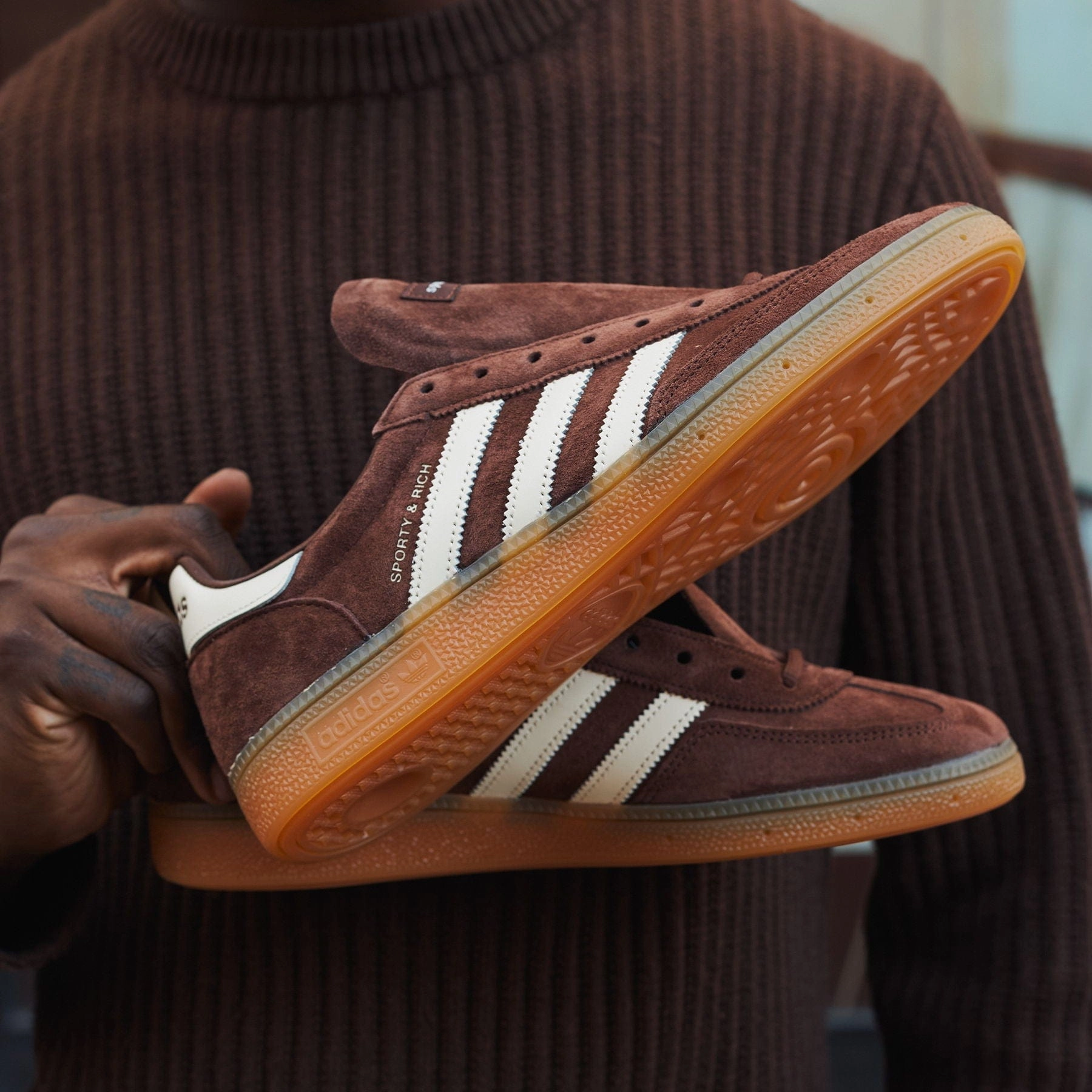 adidas Handball Spezial x Sporty & Rich 'Auburn Gum' Low-profile athletic trainers