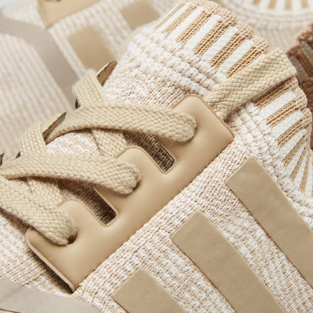 adidas NMD_R1 Primeknit Glitch Camo Linen Khaki-Off White Off White Sneakers