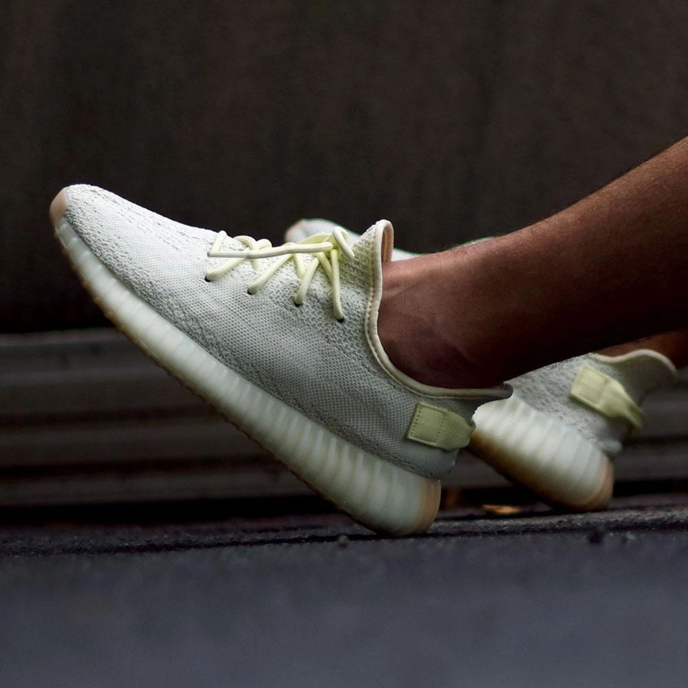 adidas Originals Yeezy 350 v2 Butter Yeezy futuristic fashion sneakers