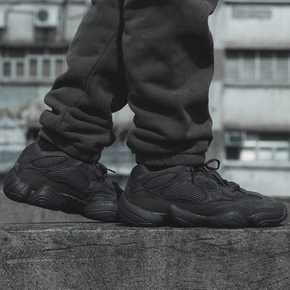 adidas Originals Yeezy 500 Utility Black Yeezy futuristic fashion sneakers