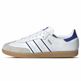 Adidas Samba 'White Lucid Blue' Adidas Samba low-profile casual sneakers