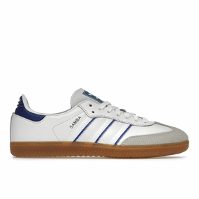 Adidas Samba Leather Cloud White Lucid Blue Adidas Originals lifestyle shoes for casual wear