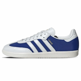 adidas Samba OG 'Crystal White Royal Blue' Adidas Samba low-profile casual sneakers