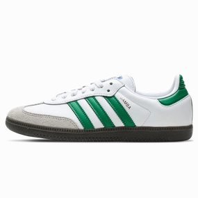 adidas Samba OG 'White Green' Adidas Samba low-profile casual sneakers