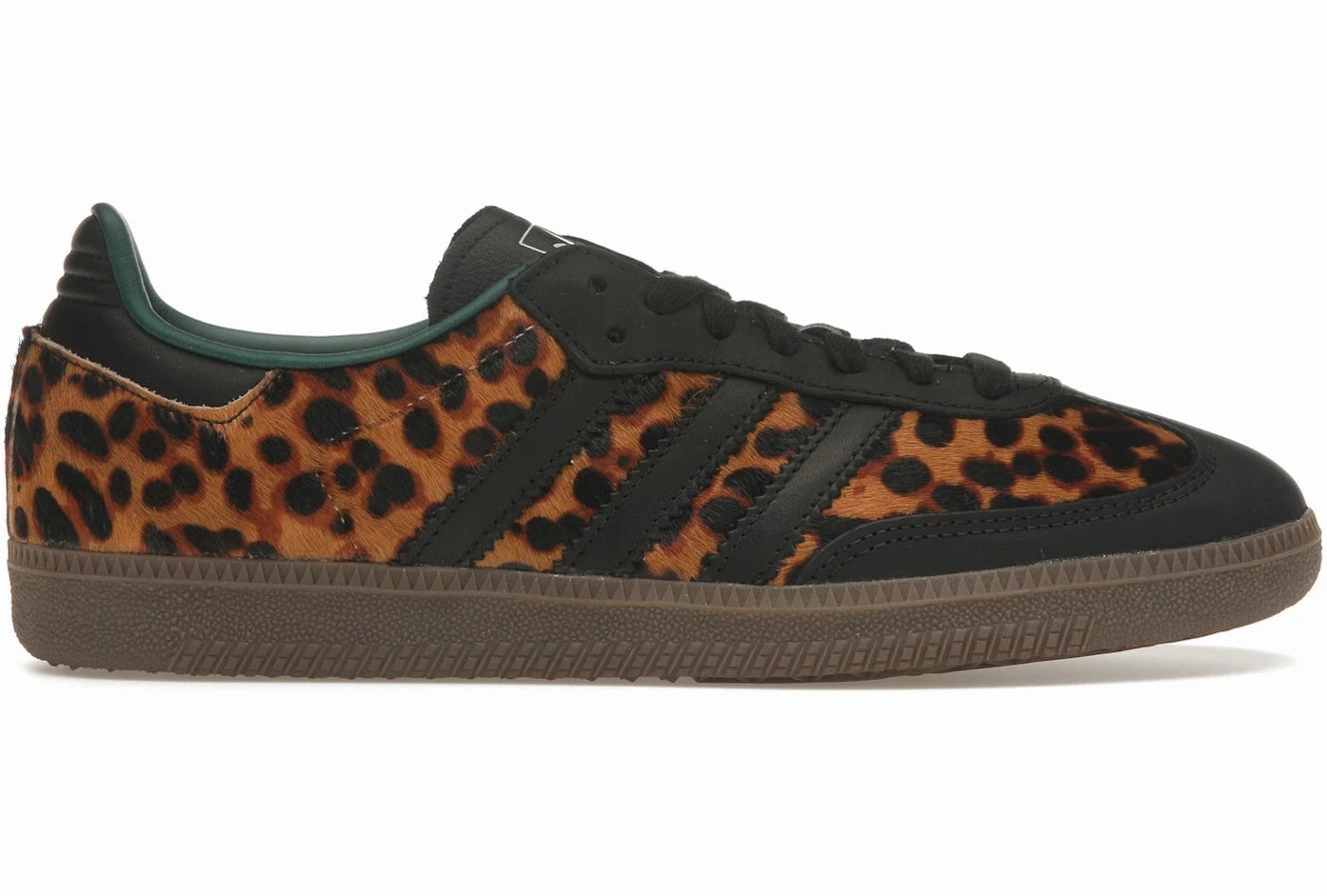 Adidas Samba OG Black Green Leopard Adidas Originals lifestyle shoes for casual wear