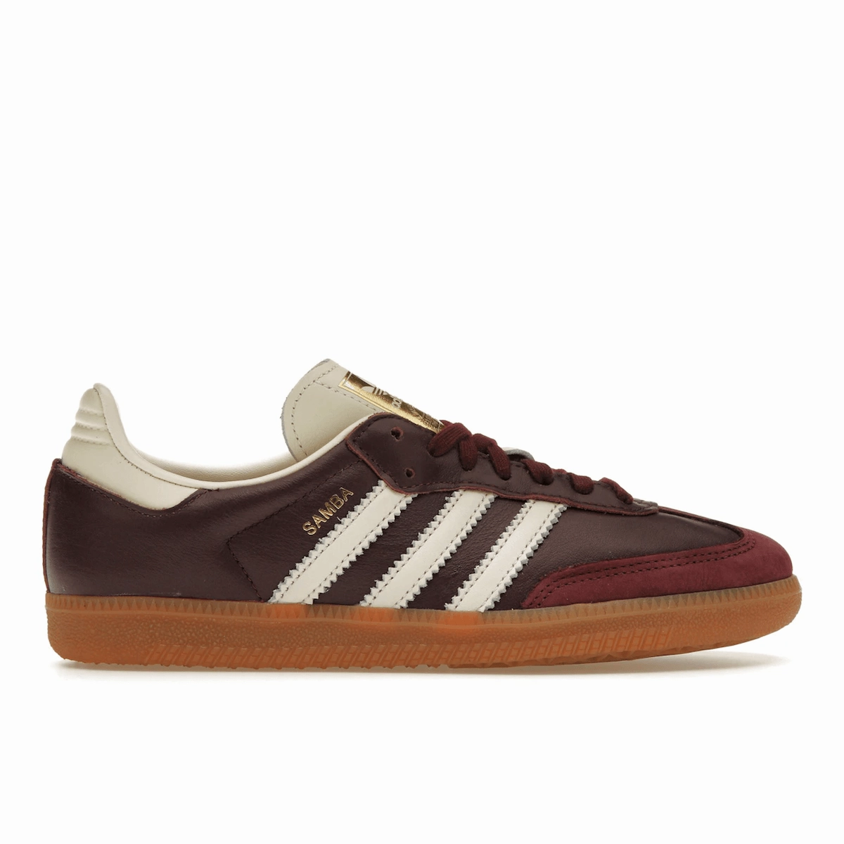 Adidas Samba OG Maroon Gold Metallic Adidas Originals lifestyle shoes for casual wear