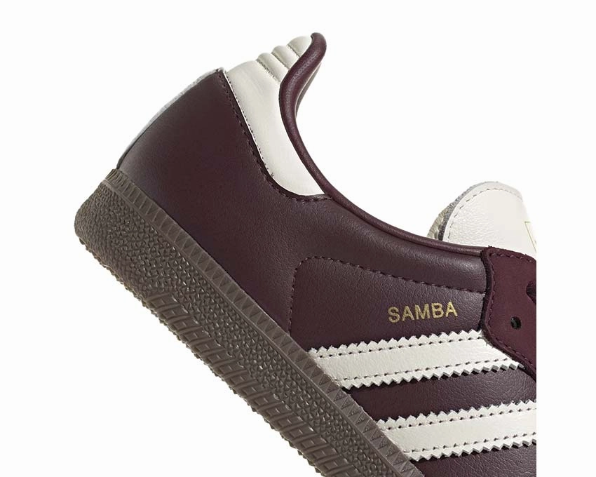 Adidas Samba OG W "Maroon" Iconic street sport shoes
