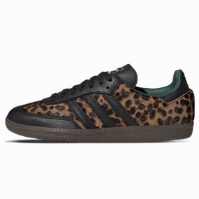 Adidas Samba OG Wmns 'Cheetah Pack - Collegiate Green' Adidas Samba low-profile casual sneakers