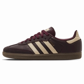 Adidas Samba OG Wmns 'Maroon Crystal Sand' Adidas Samba low-profile casual sneakers