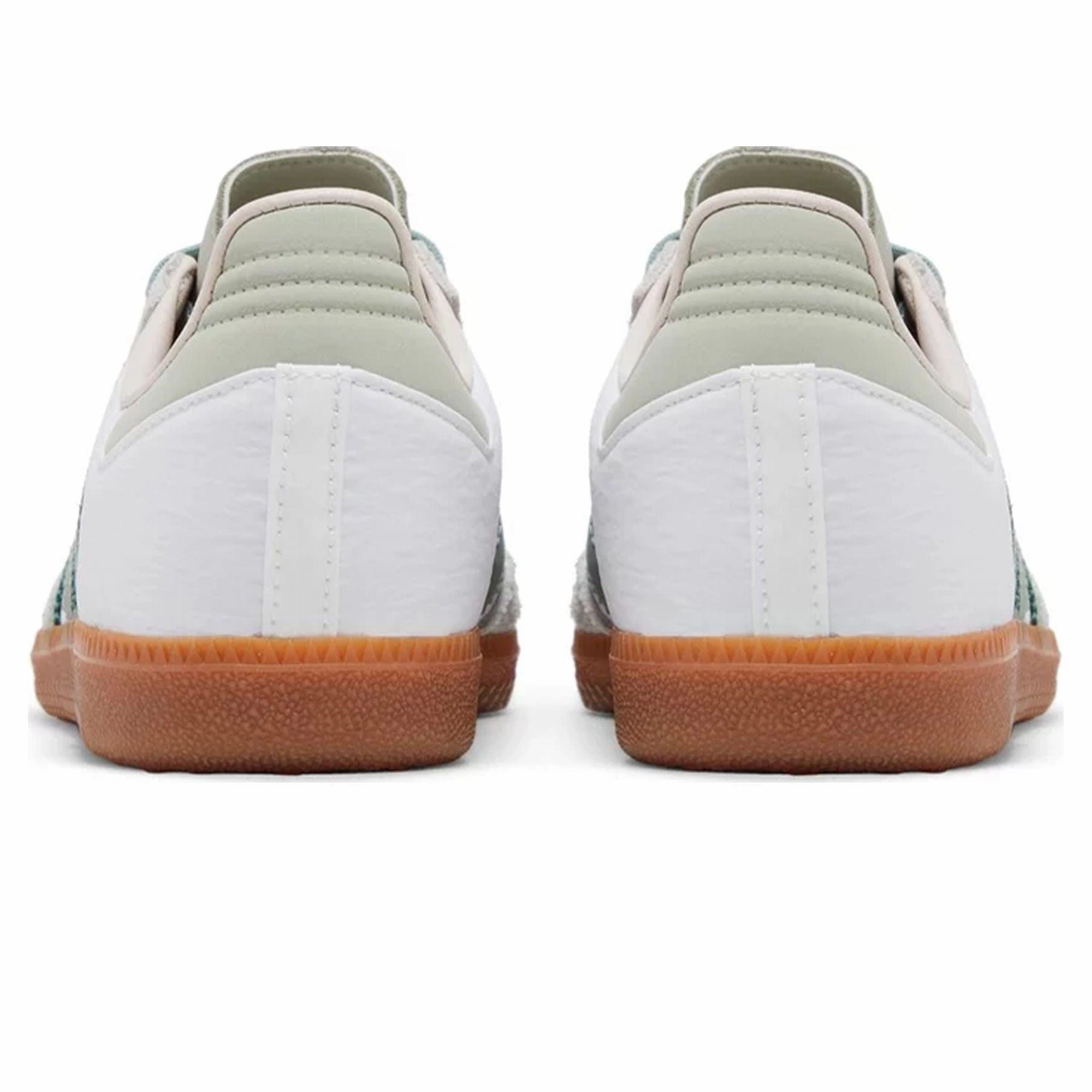 adidas Samba OG Wmns 'White Silver Green' Throwback low-top sneakers