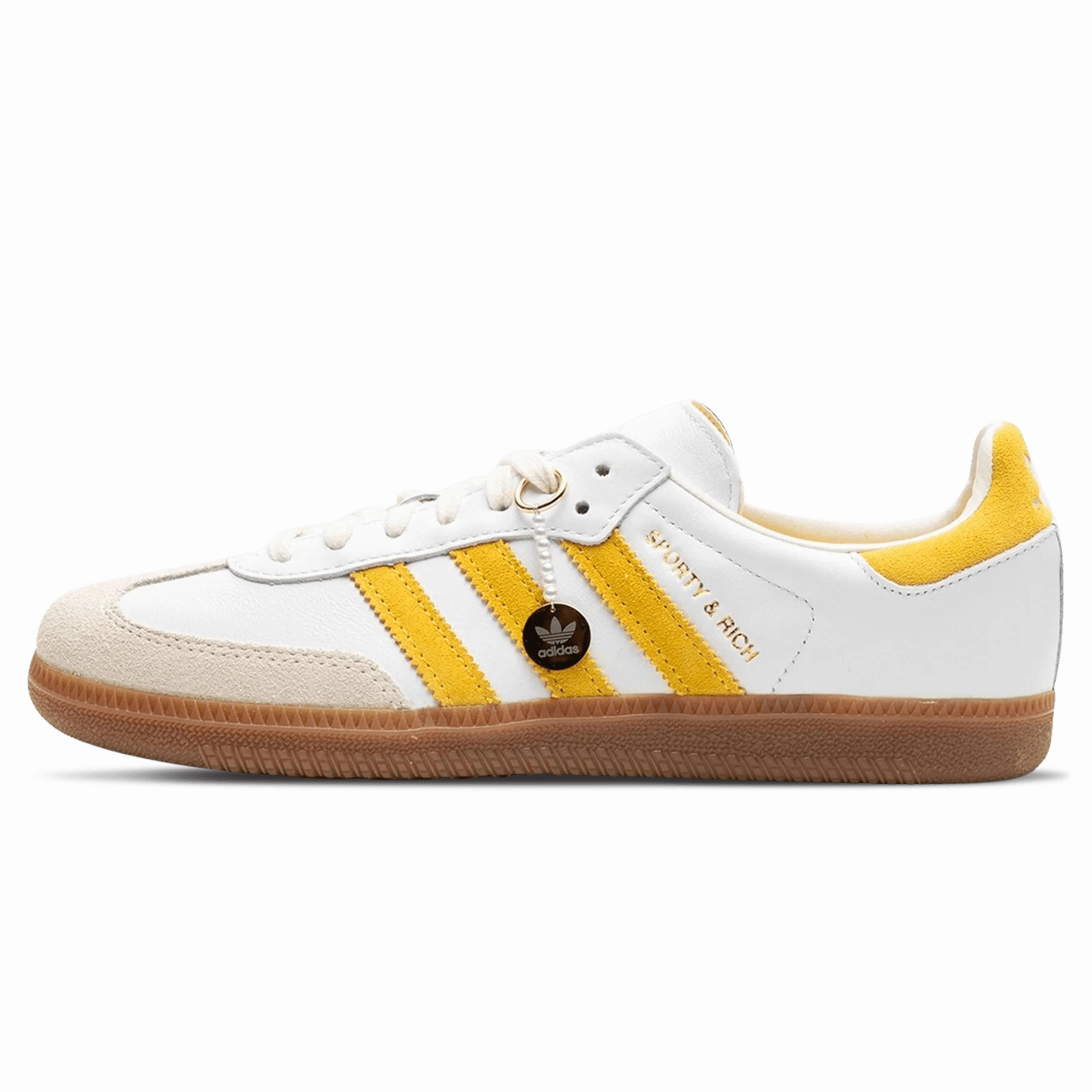 adidas Samba OG x  Sporty & Rich 'White Bold Gold' Adidas Samba low-profile casual sneakers