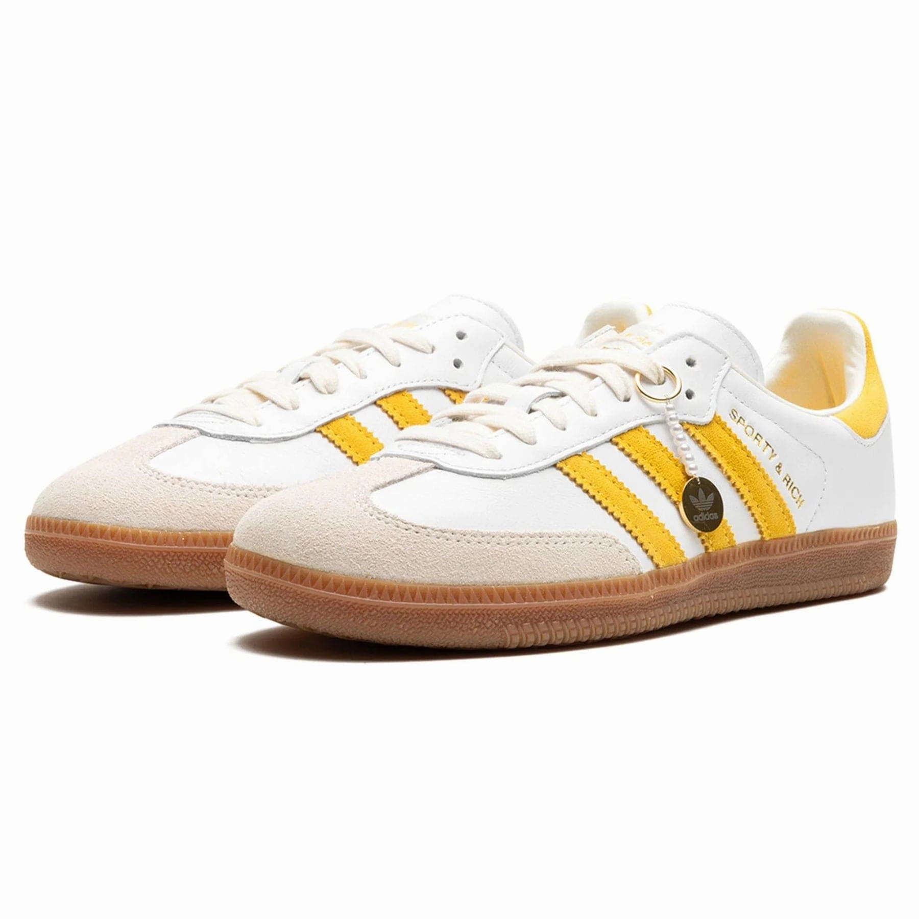 adidas Samba OG x  Sporty & Rich 'White Bold Gold' Throwback low-top sneakers