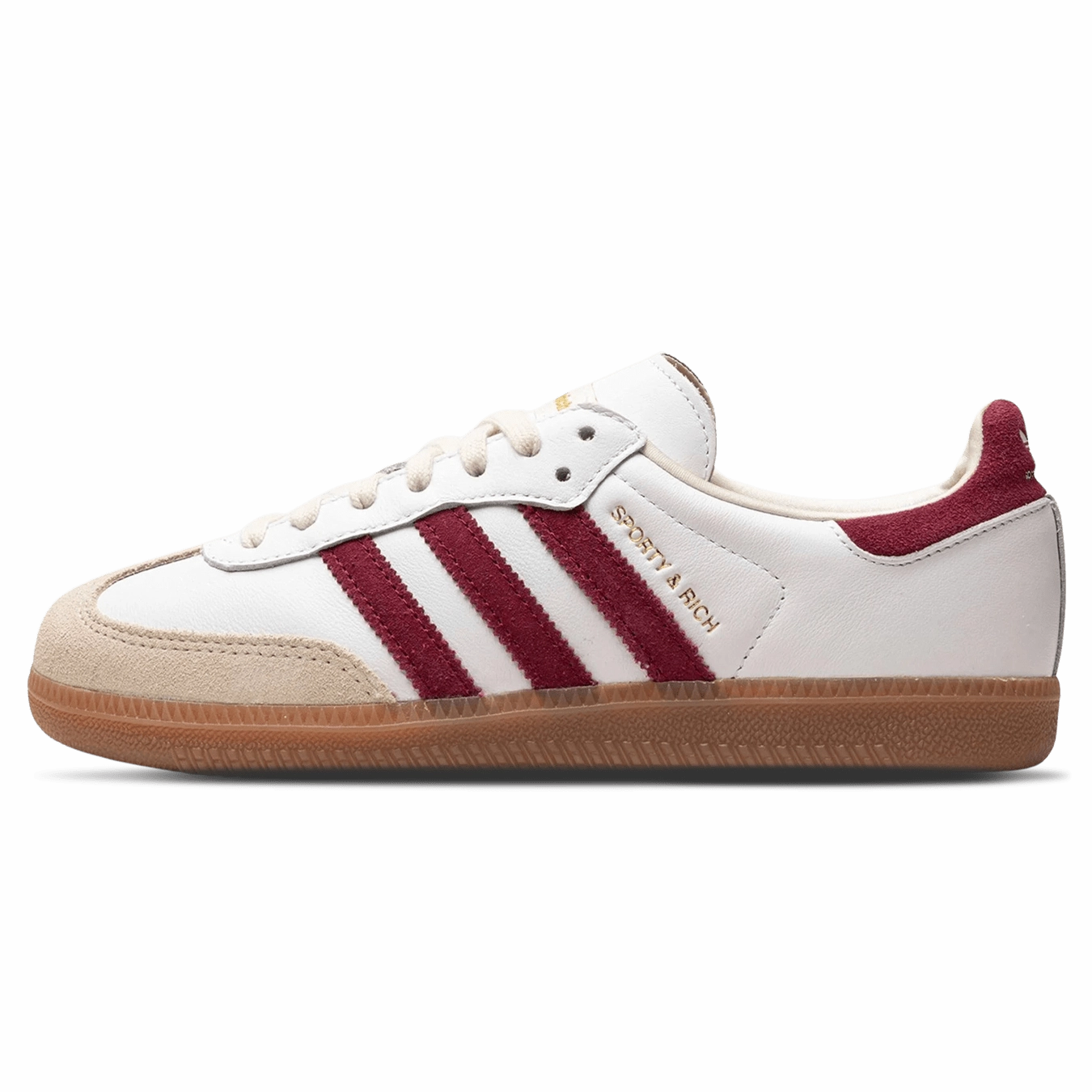adidas Samba OG x  Sporty & Rich 'White Core Burgundy' Adidas Samba low-profile casual sneakers