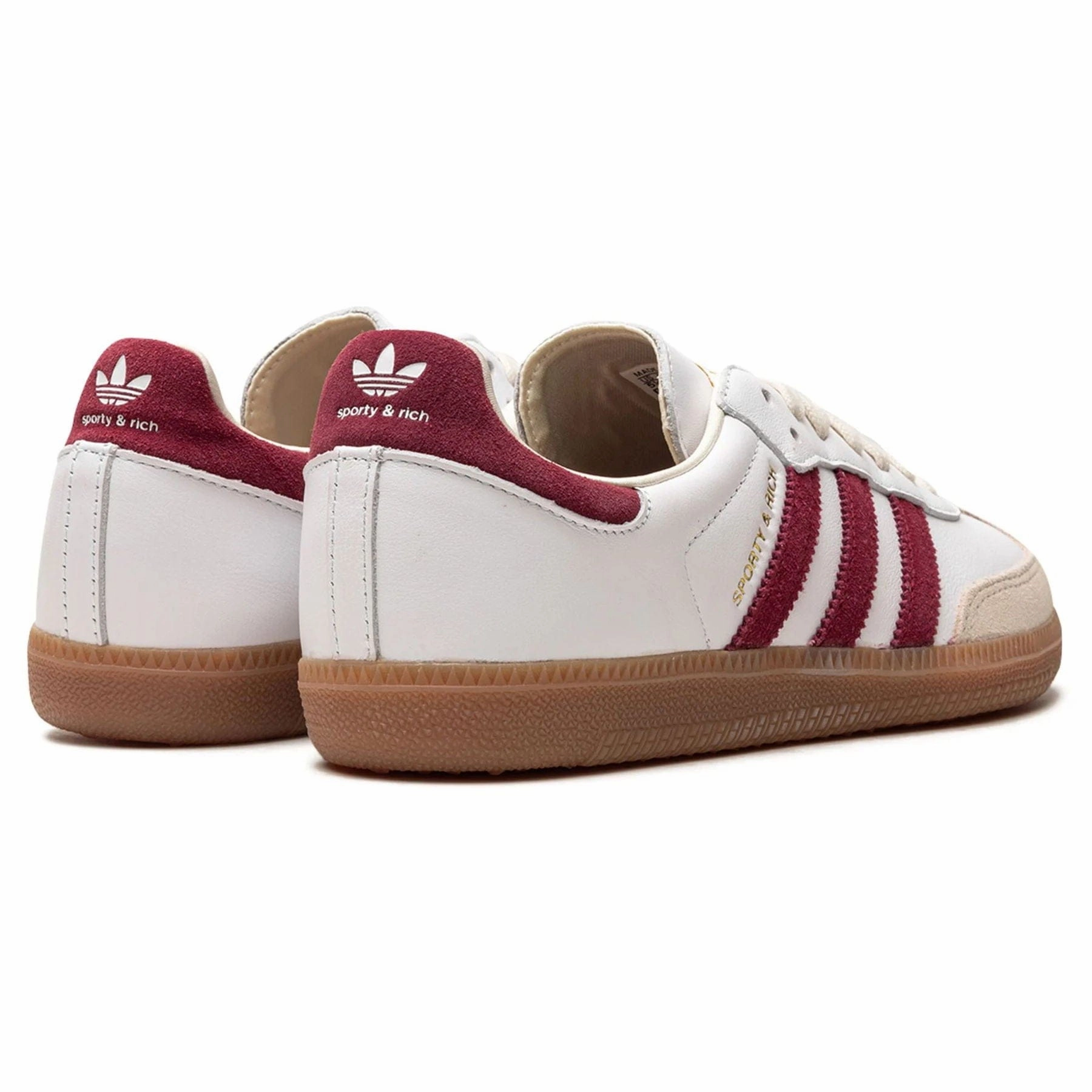 adidas Samba OG x  Sporty & Rich 'White Core Burgundy' Throwback low-top sneakers