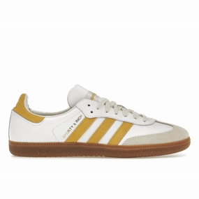 Adidas Samba Sporty &amp; Rich White Bold Gold Adidas Originals lifestyle shoes for casual wear