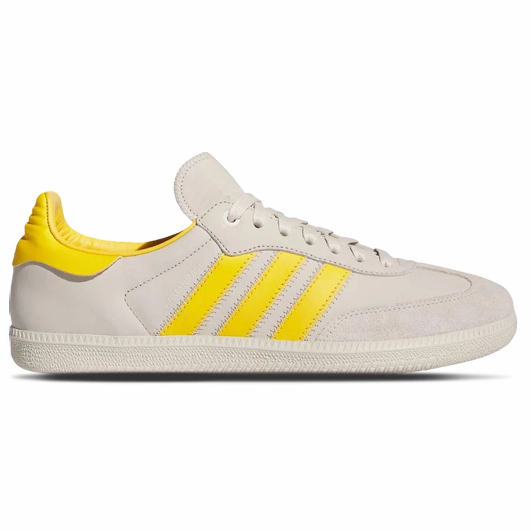adidas Samba x Pharell Human Race 'Aluminium Bold Gold' Throwback low-top sneakers