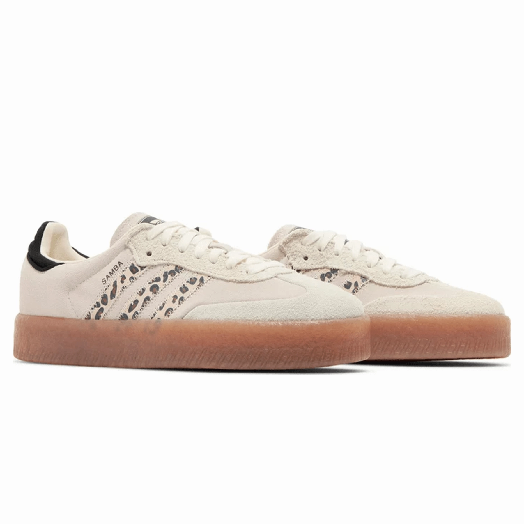 Adidas Sambae Wmns 'Cream White Leopard' Throwback low-top sneakers