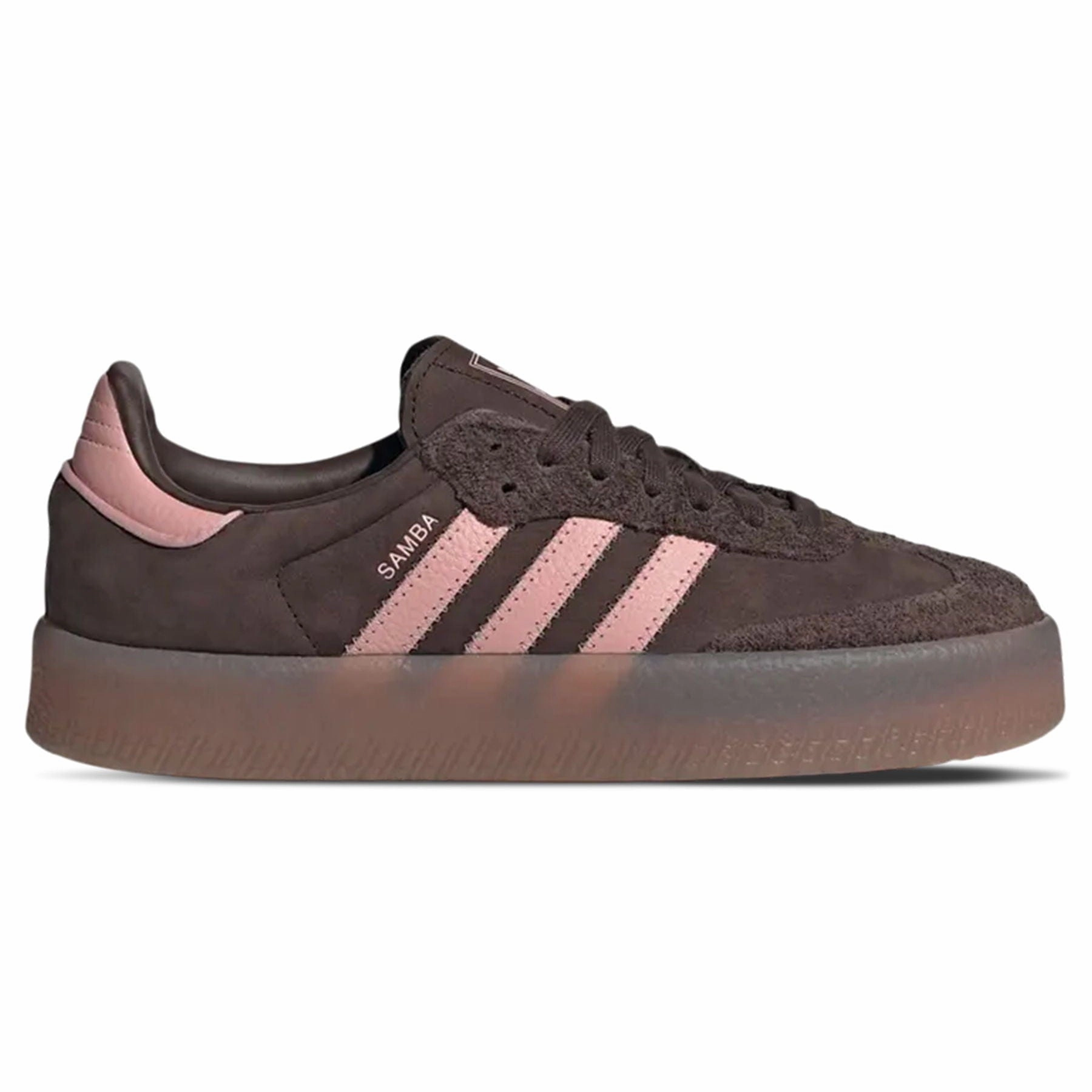 Adidas Sambae Wmns 'Dark Brown Wonder Mauve' Throwback low-top sneakers