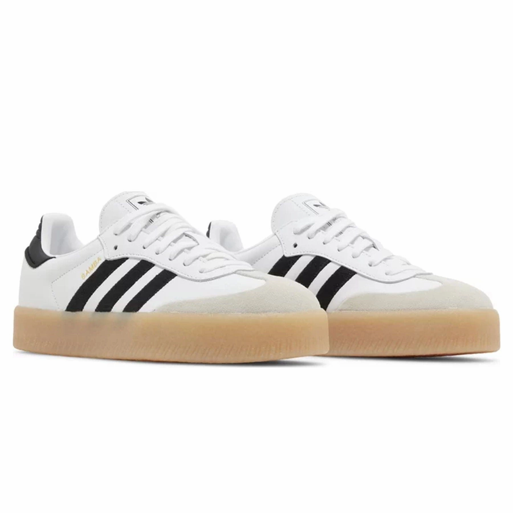 Adidas Sambae Wmns 'White Black Gum' Throwback low-top sneakers