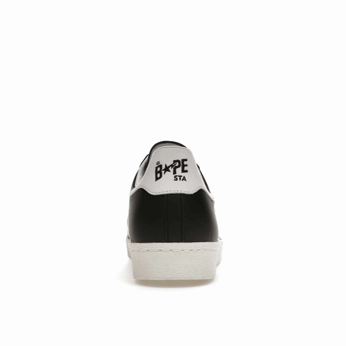Adidas Superstar 80s Bape Black White Gold Bold logo street sneakers