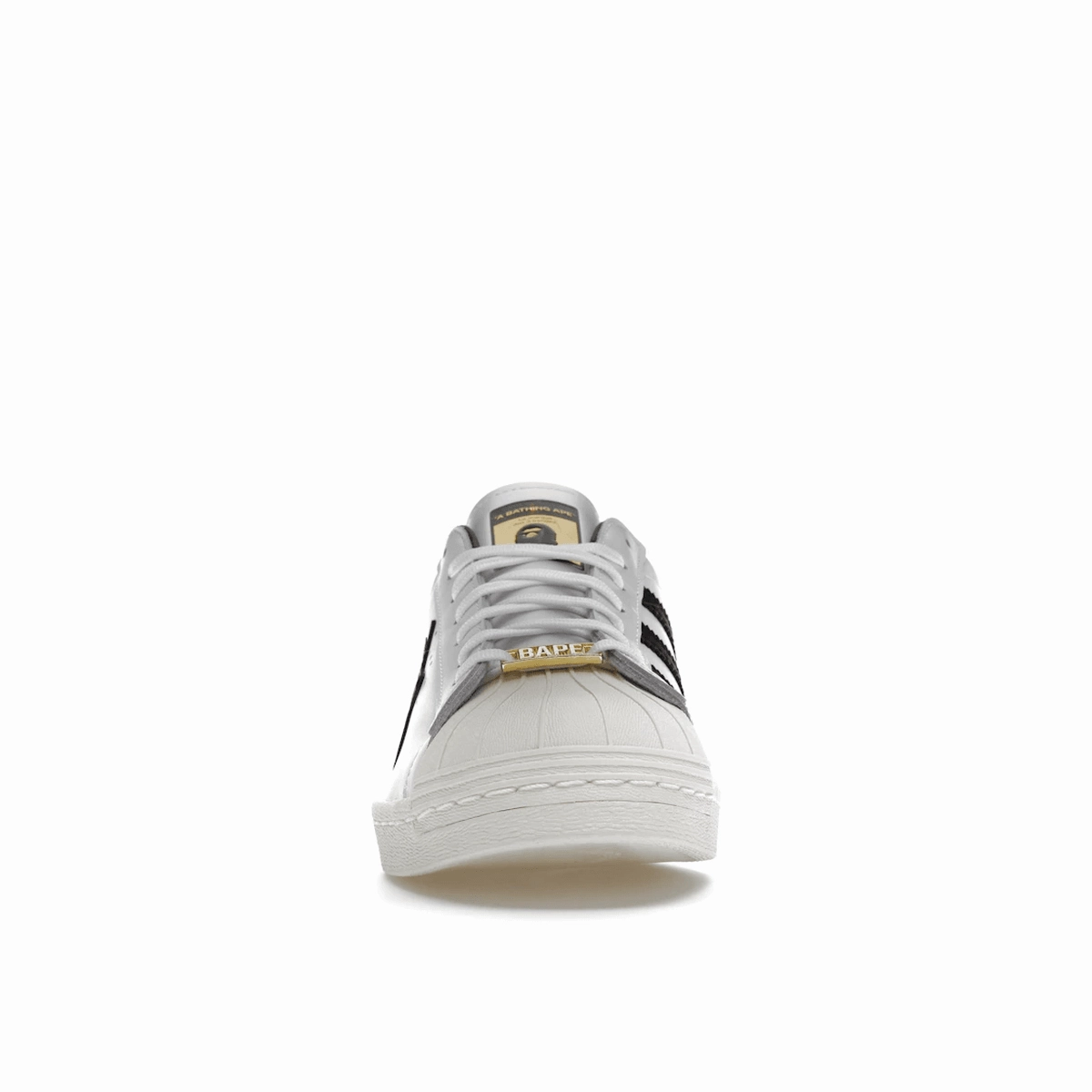 Adidas Superstar 80s Bape White Black Street style fashion shoes