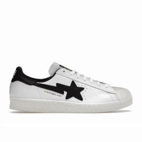 Adidas Superstar 80s Bape White Black Windspin fashion sneakers