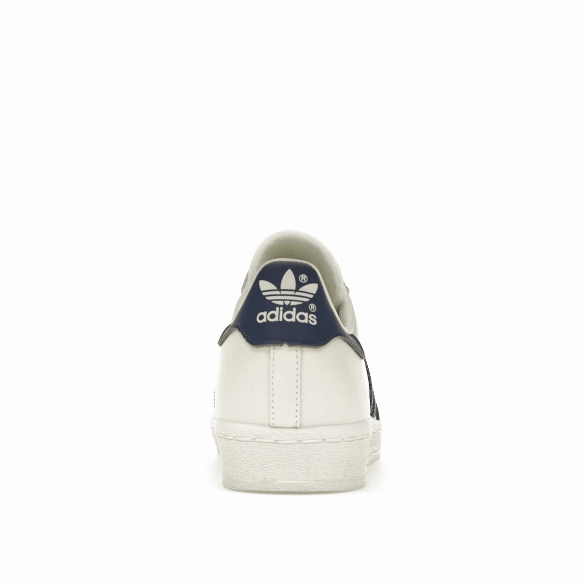 Adidas Superstar 82 White Dark Blue Bold logo street sneakers