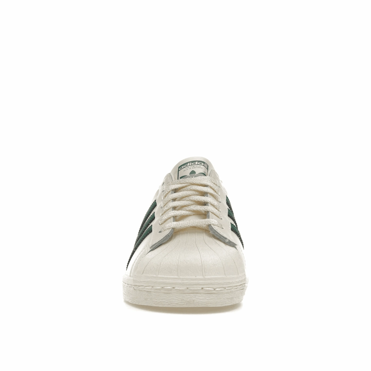 Adidas Superstar 82 White Dark Green Bold logo street sneakers