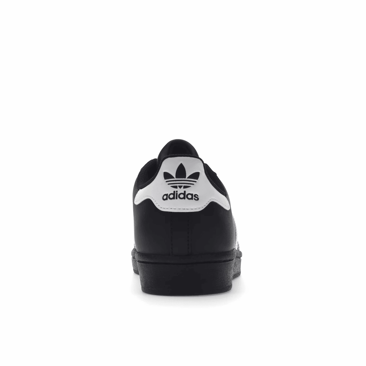Adidas Superstar Core Black Cloud White Gold Bold logo street sneakers