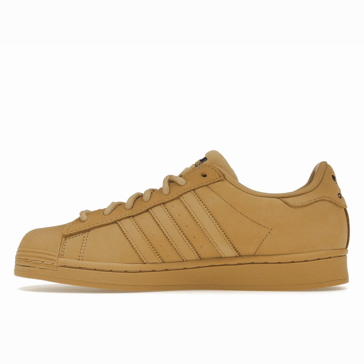 Adidas Superstar Golden Beige Bold logo street sneakers
