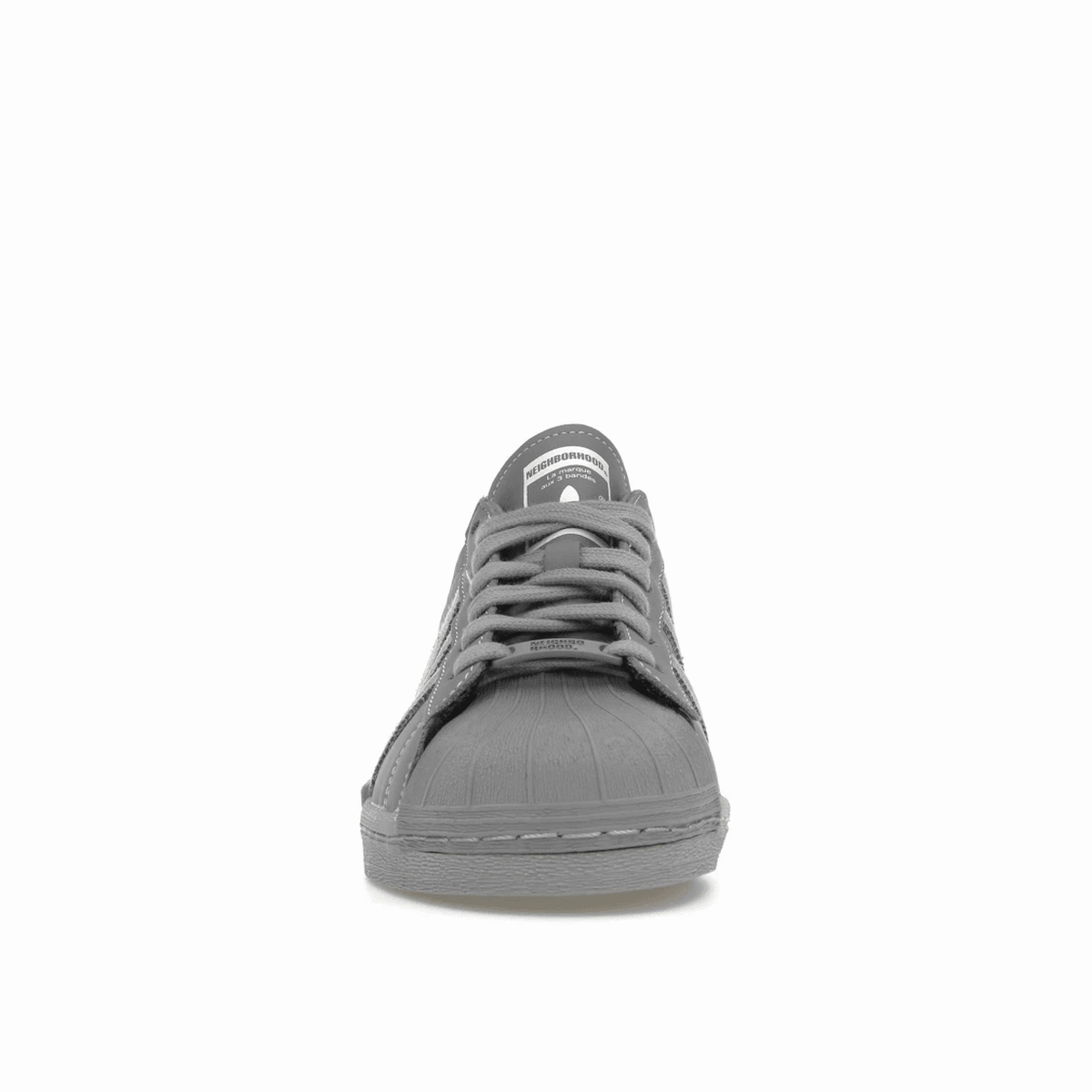 Adidas Superstar Neighborhood Cement Grey Bold logo street sneakers