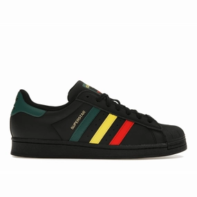 Adidas Superstar Rasta Black Adidas Originals iconic sneakers with bold design