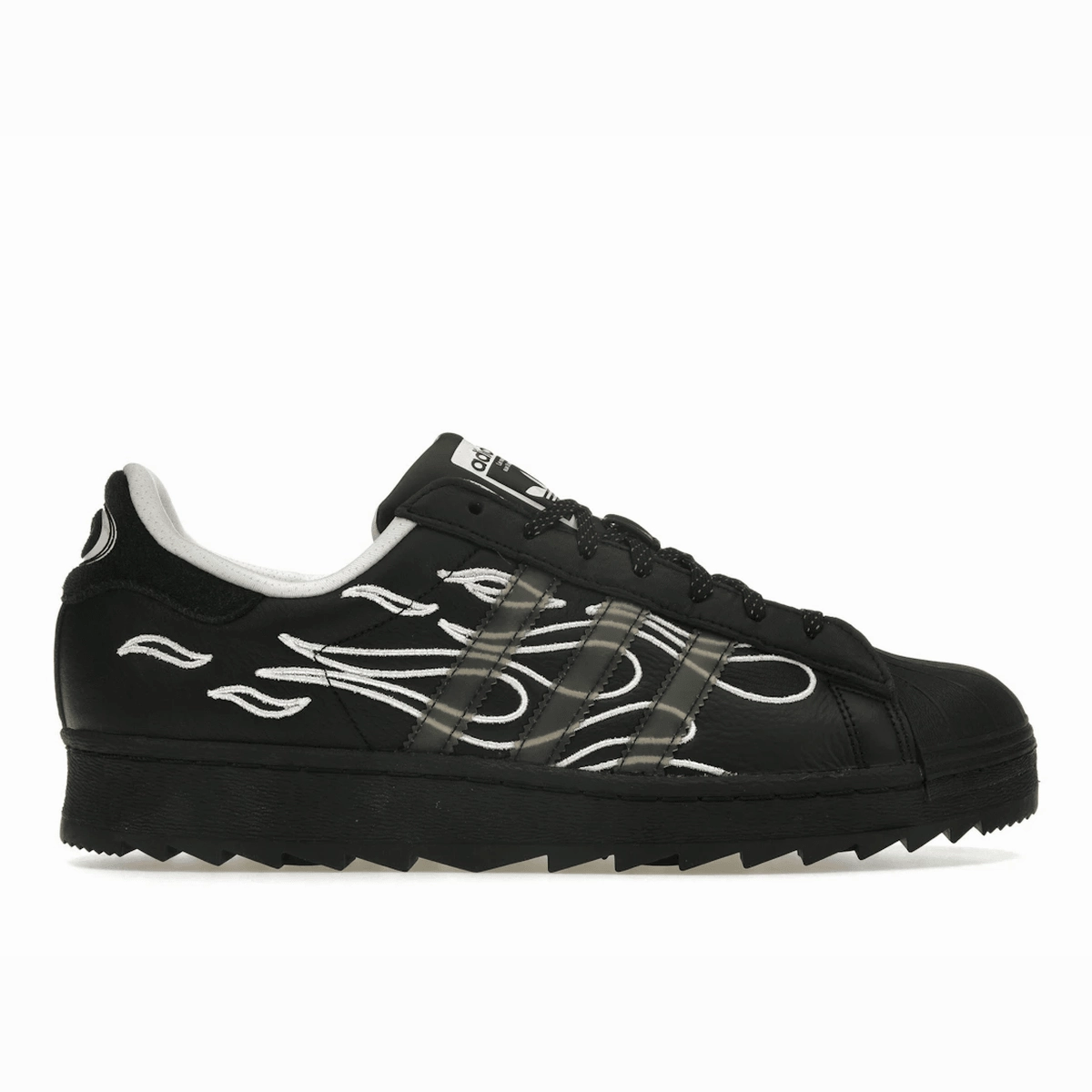 Adidas Superstar Ripple No Sleep Rave Club Core Black Adidas Originals iconic sneakers with bold design
