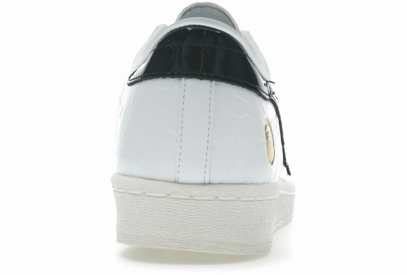 Adidas Superstar Vintage Bape White Black Bold logo street sneakers