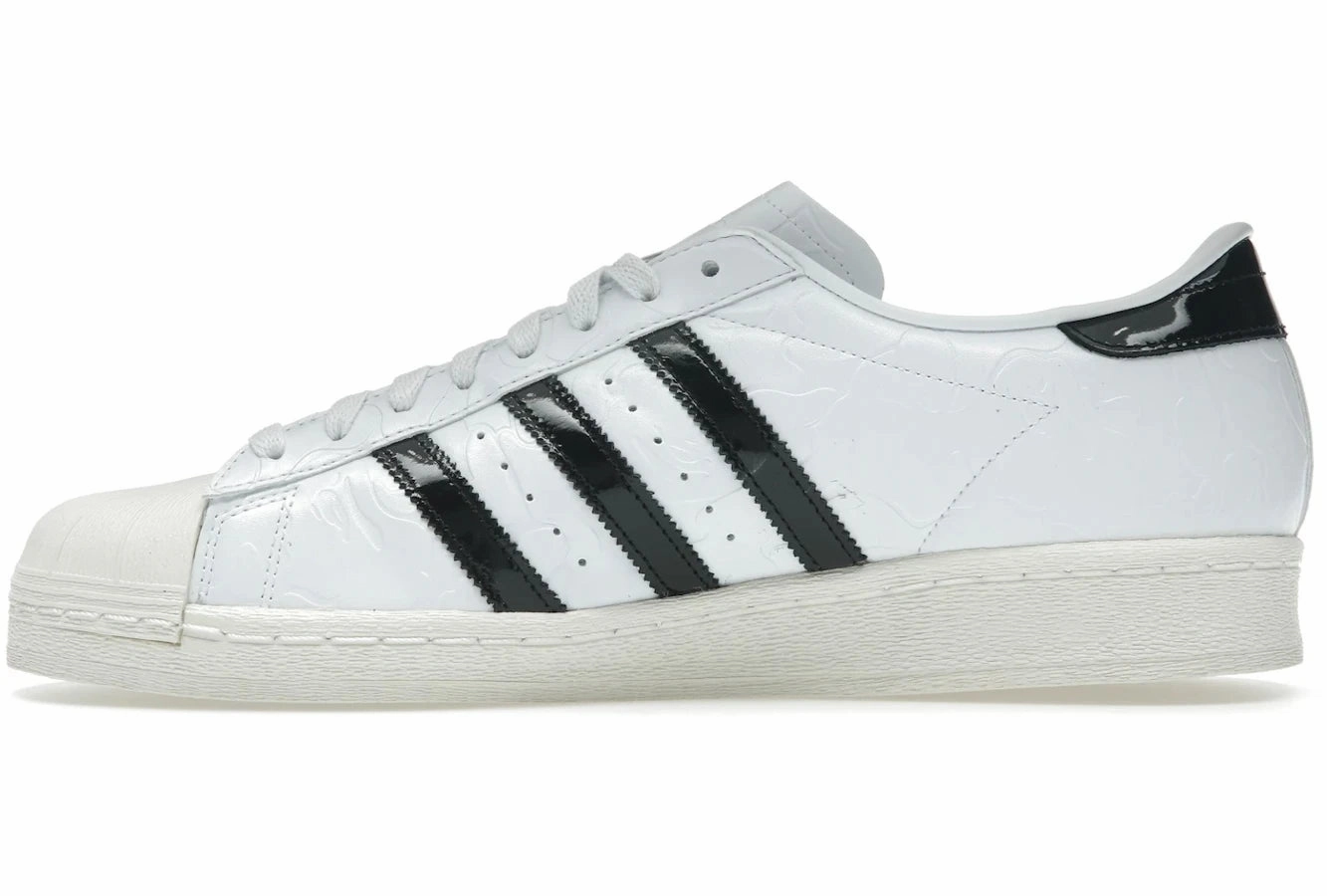 Adidas Superstar Vintage Bape White Black Street style fashion shoes