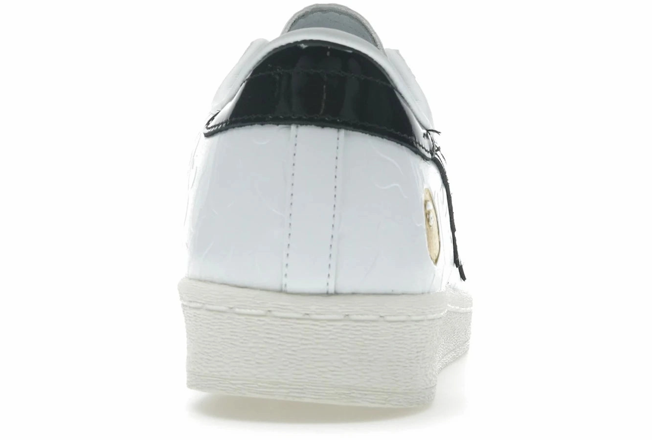 Adidas Superstar Vintage Bape White Black Street style fashion shoes
