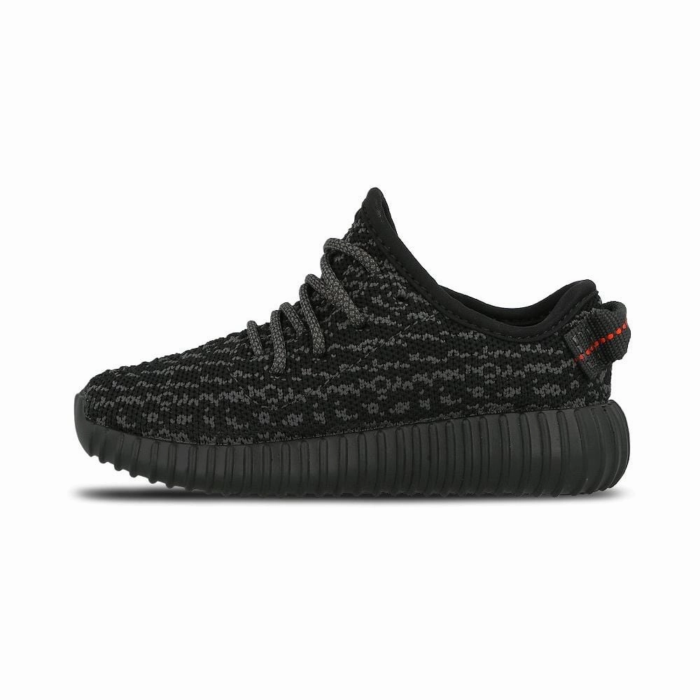 Adidas Yeezy 350 Boost Infant "Pirate Black" Yeezy bold fashion sneakers with futuristic edge