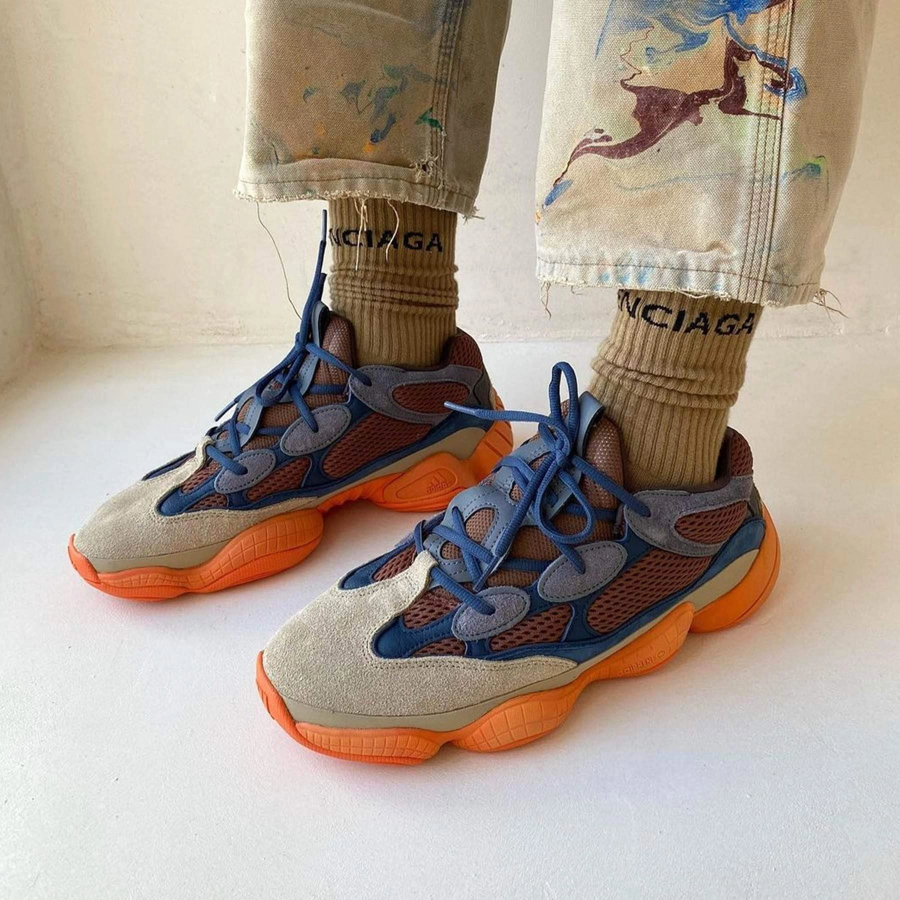 adidas Yeezy 500 'Enflame' Yeezy futuristic fashion sneakers