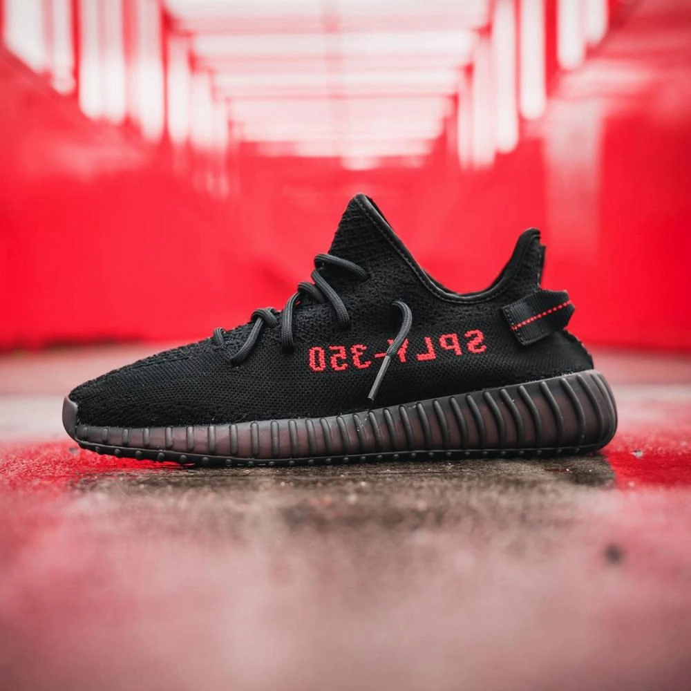 Adidas Yeezy Boost 350 V2 Core Black-Red Yeezy futuristic fashion sneakers