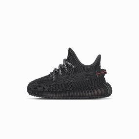 adidas Yeezy Boost 350 V2 Infant 'Black Non-Reflective' Yeezy bold fashion sneakers with futuristic edge
