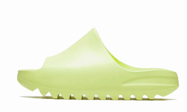 adidas Yeezy Slide Glow Green (2022) (Kids) HQ4116 yeezy slides comfortable slip-on sandals