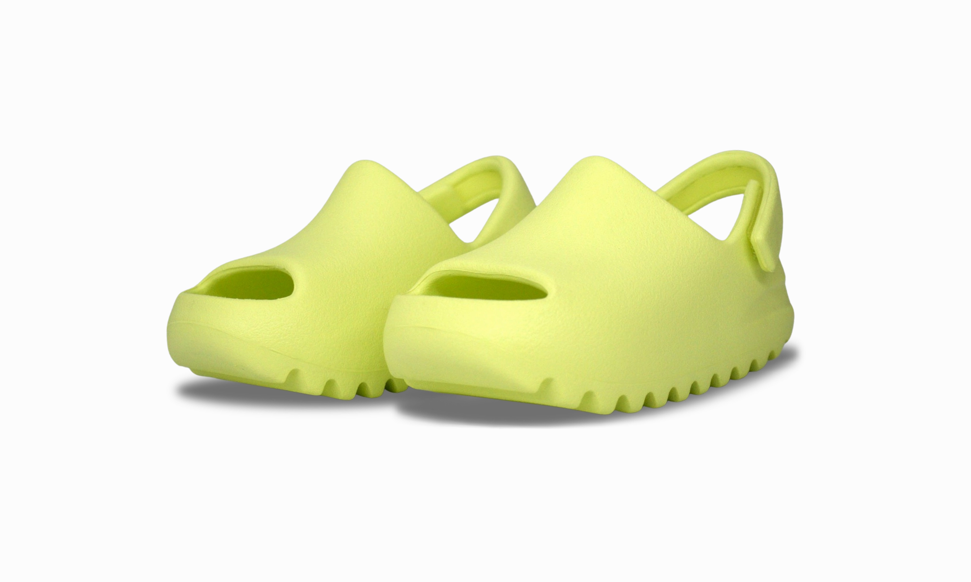 Adidas Yeezy Slide Glow Green Infant 2022 (HQ4119) Infant Size 3K-7K Shoes Quantum Yeezy Shoes