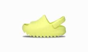 Adidas Yeezy Slide Glow Green Infant 2022 (HQ4119) Infant Size 3K-7K Shoes yeezy slides comfortable slip-on sandals