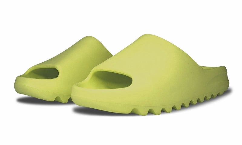 adidas Yeezy Slides Glow Green Restock 2022 (HQ6447) Men's Size 4-13 Shoes Quantum Yeezy Shoes