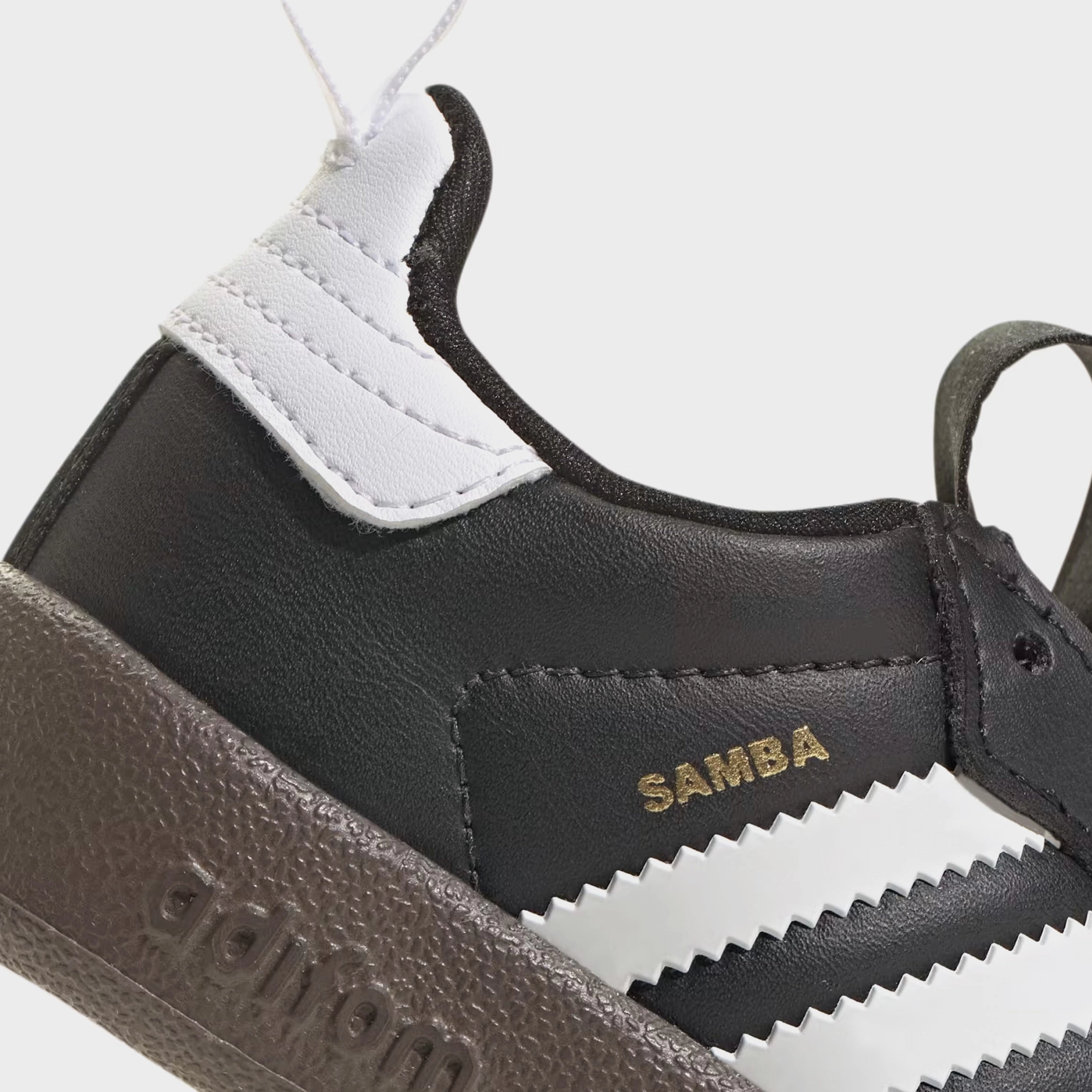 Adifom Samba 360 Infant Toddler Lifestyle Shoes (Core Black/Core White/Gum) T-toe casual trainers