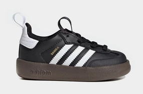 Adifom Samba 360 Infant Toddler Lifestyle Shoes (Core Black/Core White/Gum) Adidas Samba shoes with iconic T-toe design